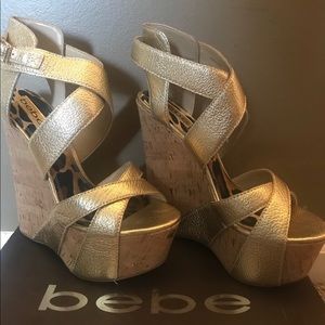 BEBE Hannah wedges
